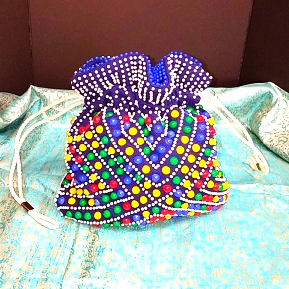 VINTAGE Emson Beaded REVERSIBLE purse - Picture 4 of 15